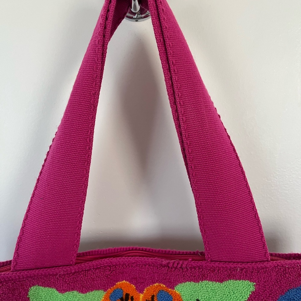 Floral Embroidered Pink Tote Bag by Casa Chiqui - Picture 4 of 11